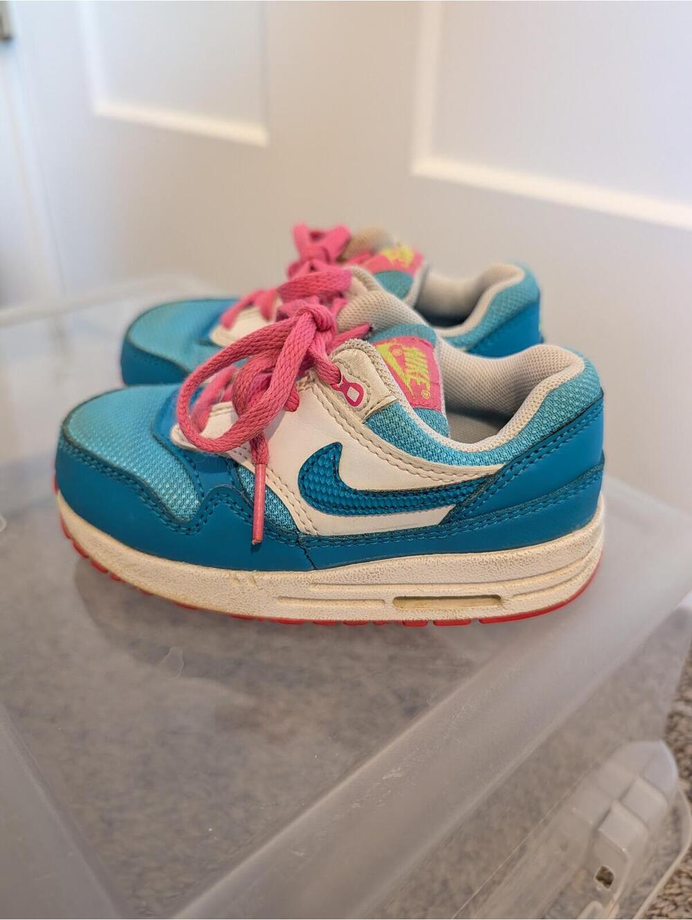 Nike Air Max Blue and Pink Toddler 8c Shoes